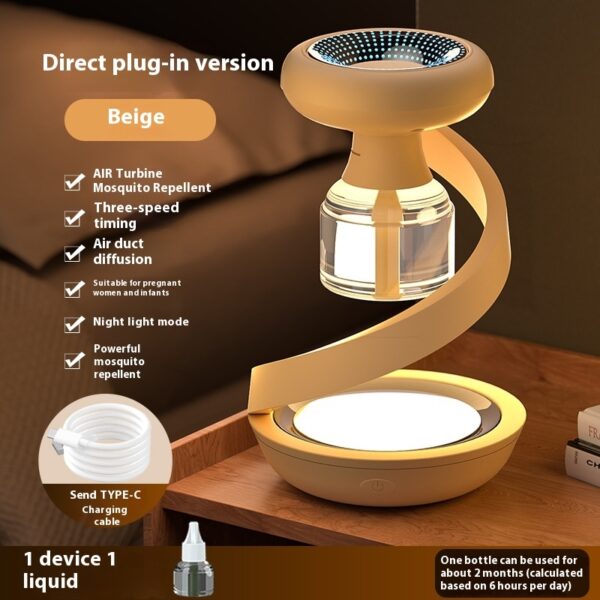 Mosquito Killing Lamp Intelligent Timing Two-in-one Spiral Electric Heating Repellent - Image 2