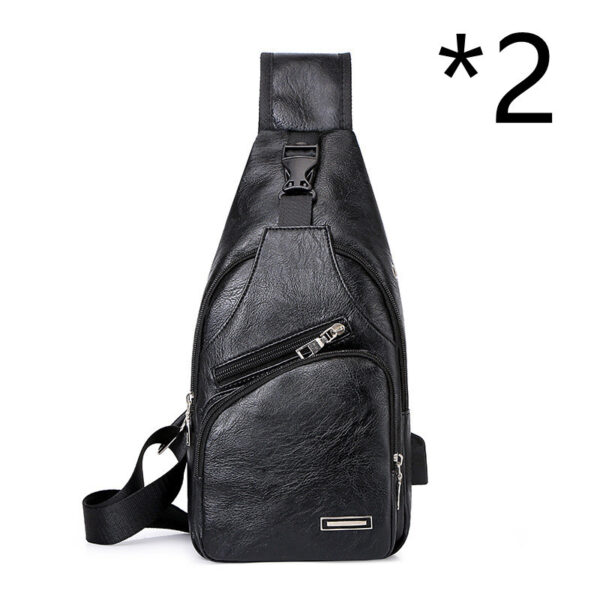 Casual Fashion Men's USB Charging Chest Bag - Image 5