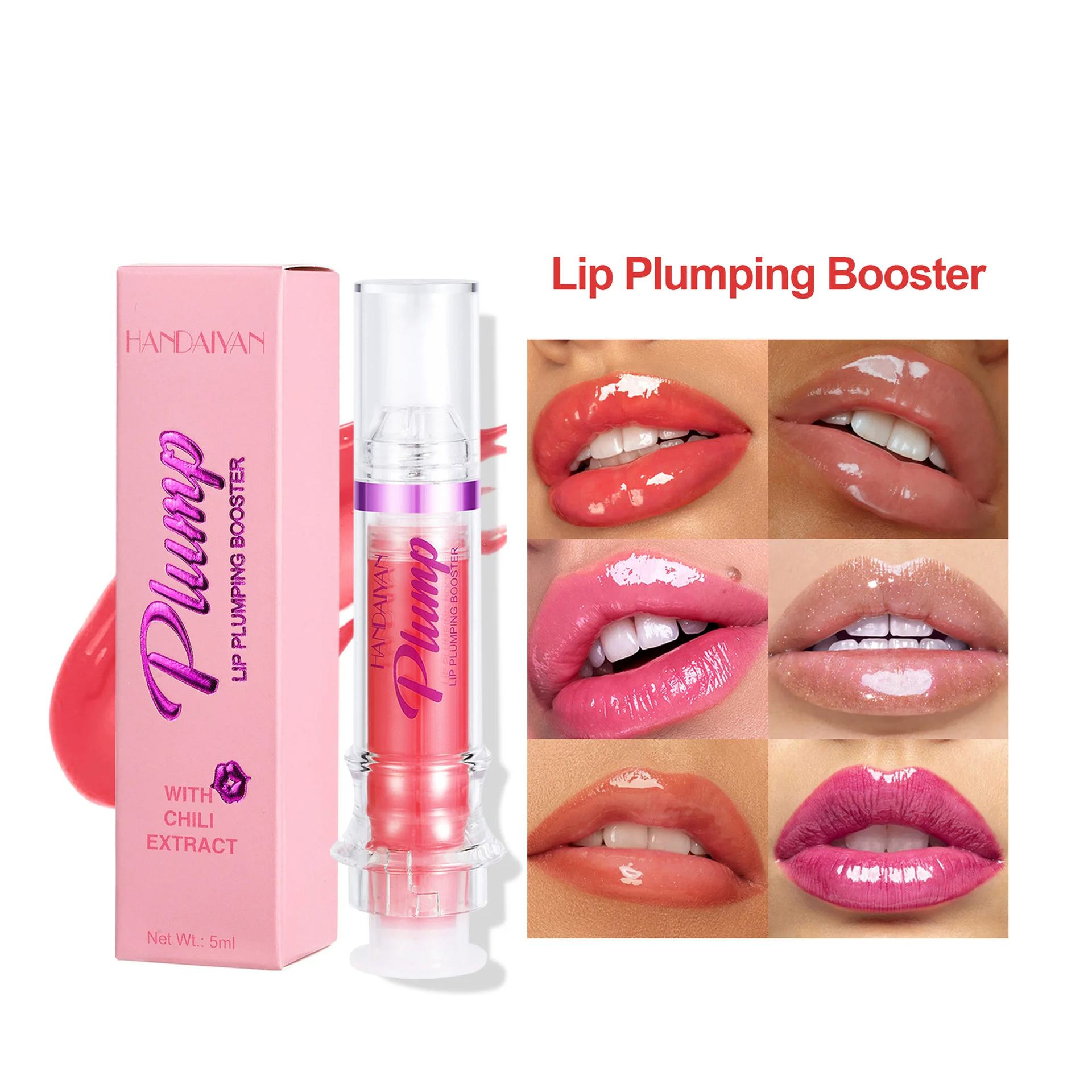 New Tube Lip Rich Lip Color Slightly Spicy Lip Honey Lip Glass Mirror Face Lip Mirror Liquid Lipstick - Image 10