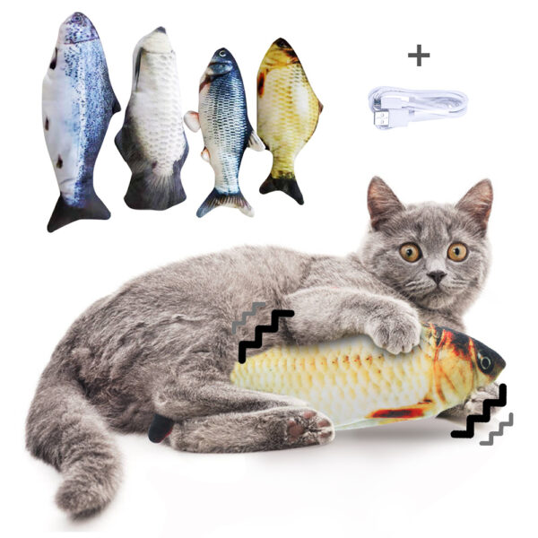 Without Cat Nip Version - Electric Jumping Fish Simulation Electric Fish Toy - Image 6