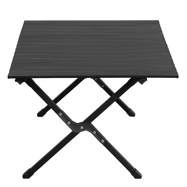 86X60X42cm Black Camping Roll Table - Image 5